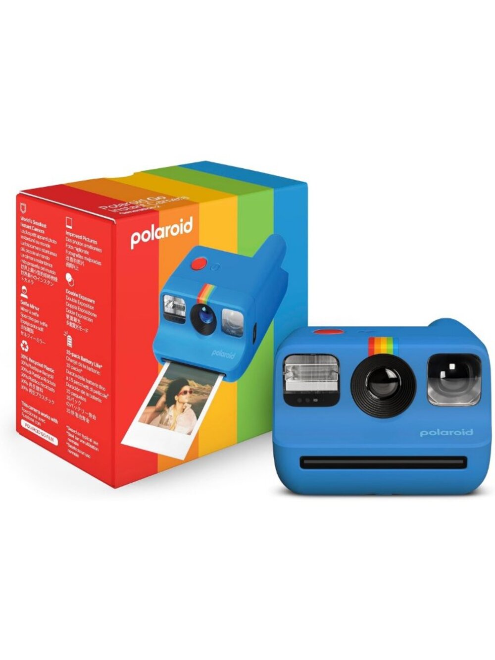 Mini Instant Film Camera - Polaroid Go Generation 2 - Compact & Portable - Blue